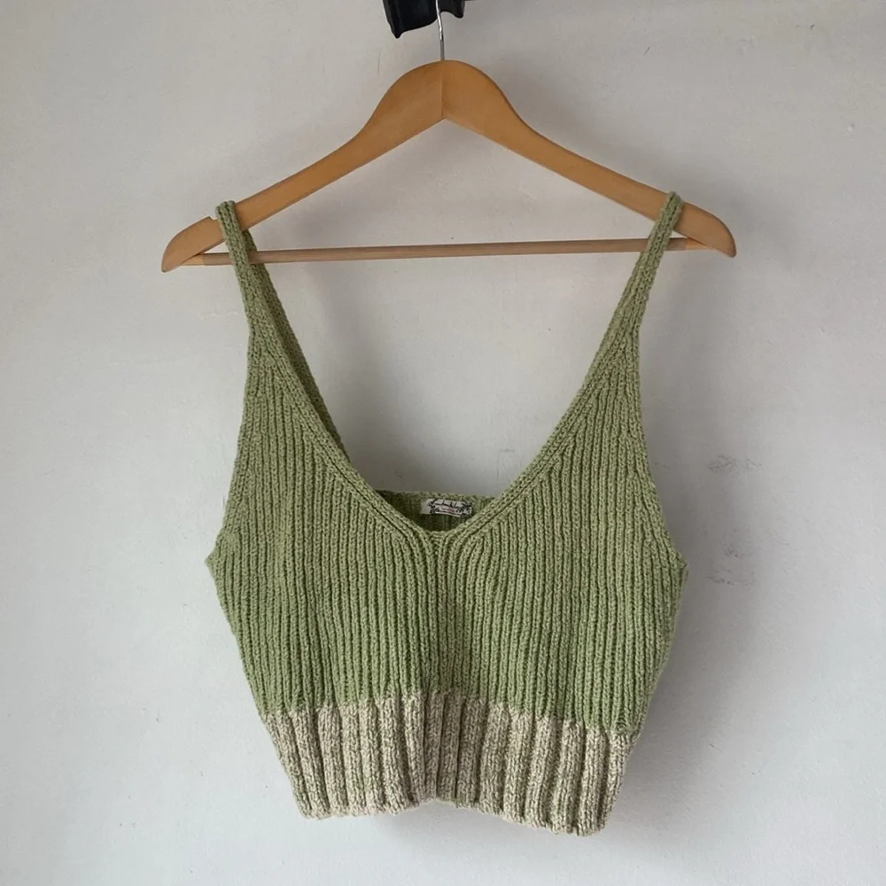 Free People M Here All Day Brami Top